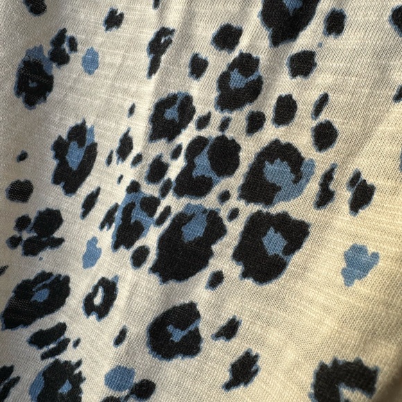 Blue and ivory cheetah print - Picture 4 of 7